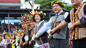 蔡英文走訪三地門　總統府提供