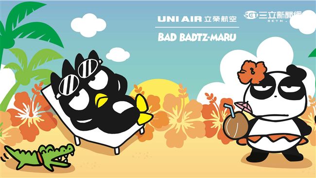 跟著酷企鵝去澎湖！立榮首架彩繪機