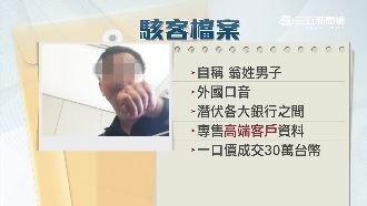 盜賣名人個資　駭客稱與一銀案同集團