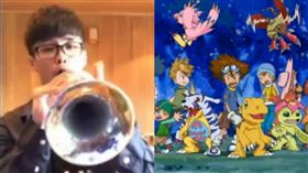 數碼寶貝、游阿聖（圖／組圖／翻攝自SoNa Musician游阿聖臉書、達格比YouTube）