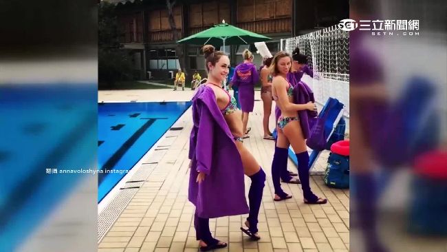 奧運池畔跳鋼管舞？水上芭蕾選手爆紅