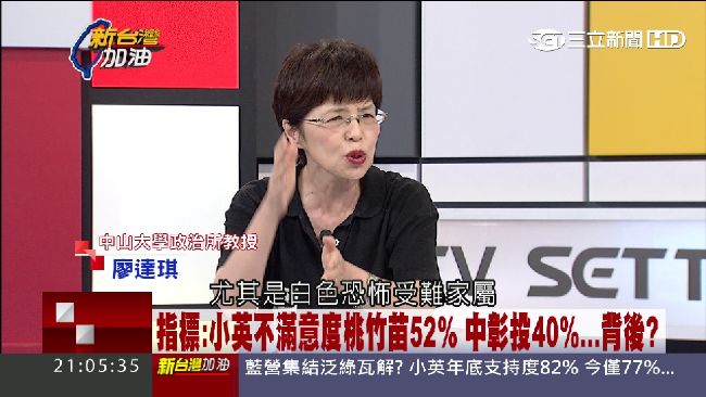 小英民調直直落　廖達琪這樣說...