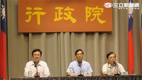 行政院記者會。（記者盧素梅攝）