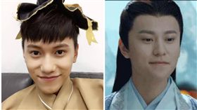 圖翻攝自秦俊杰微博 毛弟臉書 合成圖