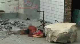 山西省婦女遭巨石砸死（圖／翻攝自京華網）