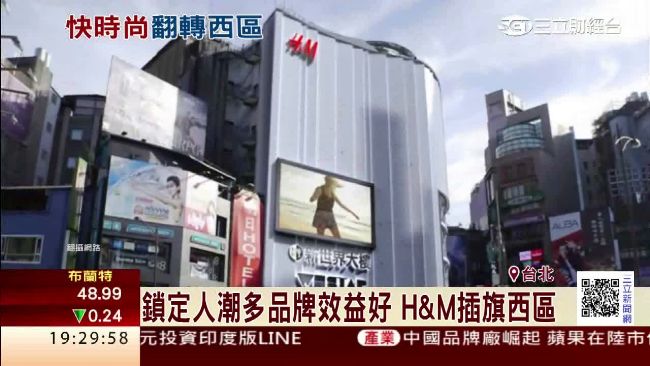 H&amp;M亞洲最大旗艦店　插旗西門町