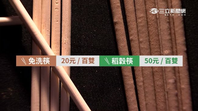 夜市改用稻穀筷　主打環保生意好3成