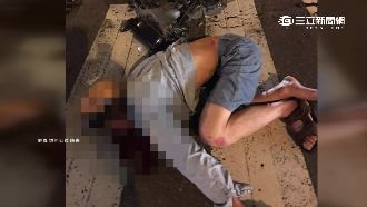 騎士未依規定待轉　機車對撞倒地不起