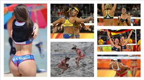 沙灘排球（組圖／翻攝自推特）