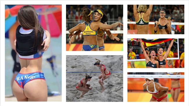 沙排性感姿勢連發　火辣辣讓人噴不停