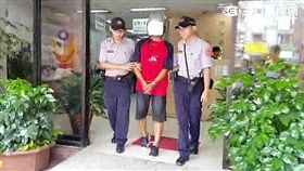 吳嫌隨身攜帶8枚土製炸彈行竊遭警逮補（翻攝畫面）