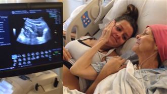 女兒淚躺身旁產檢　癌婦見孫女後辭世