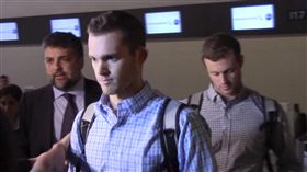 里約奧運美泳將Gunnar Bentz（中）、Jack Conger（右一）（圖／AP／達志影像）