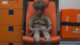 敘利亞男童 美聯社／達志影像