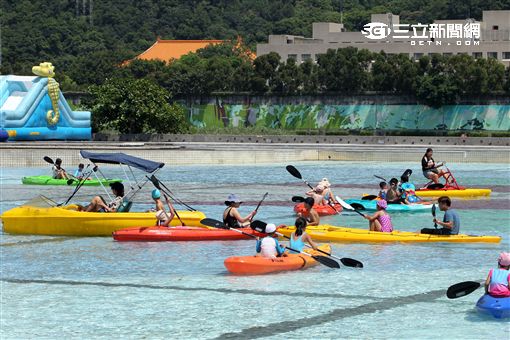 「台北河岸童樂會」活動將於8月20日起至28日於大佳河濱公園希望噴泉周邊舉辦，老少咸宜。（記者邱榮吉/攝影）