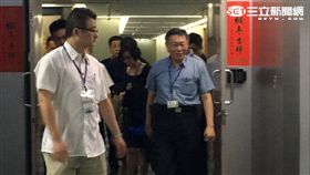 柯文哲 沙海林 晚宴前密會 盧冠妃攝