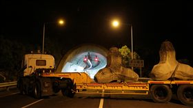 雪隧,消波塊,漢光演習,交通管制,國道
圖／中央社