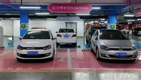 中國大陸女性停車格（圖／翻攝自鏡報）