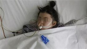 中國大陸女童遭火銃打傷（圖／翻攝自巴士的報）