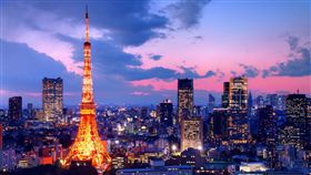東京,鐵塔,夜晚,夜景,日本（圖／shutterstock／達志影像）