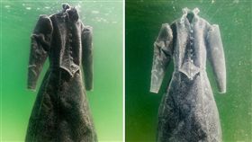 黑色禮服,死海,鹽晶,圖／boredpanda