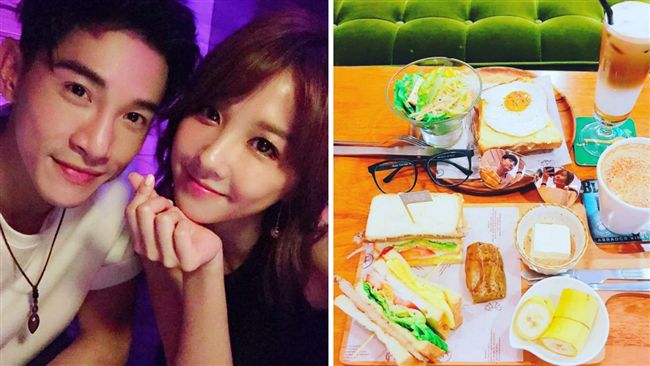 張立昂偷放閃！墨鏡倒影出現邵雨薇❤