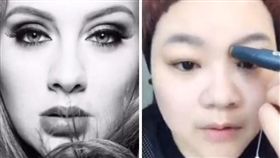 化妝,愛黛兒,深邃,變身,巧手,百變,修容, 
(翻攝美拍http://goo.gl/R2PXkW)