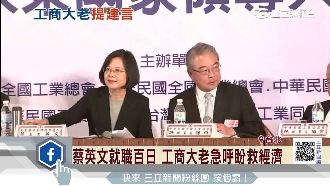 蔡英文就職滿百　工商大老盼先救經濟