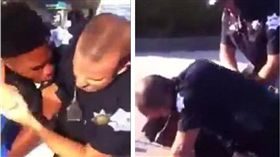 黑人,白人員警,強行逮捕　圖／翻攝自每日郵報