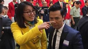 甄子丹,傅園慧（圖／翻攝自甄子丹微博）
http://tw.weibo.com/donnieyen/4013367851034889