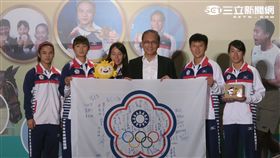 里約奧運中華代表團返國餐會。（記者盧素梅攝）