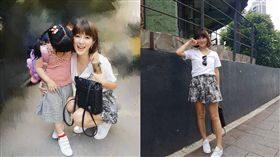 大女兒Toby開學，陳泱瑾心中不捨。（圖／翻攝自臉書）