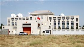 吉爾吉斯（Kyrgyzstan）的中國大使館.陸大使館遭遇自殺炸彈攻擊（圖／路透社／達志影像）