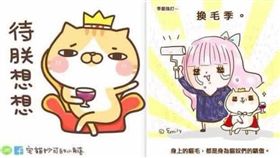 line,貼圖,妙可,妙可大王,妙可麻,麻糬爸,白爛貓,臭跩貓,著作權,宅貓妙可,愛蜜莉,波奇,抄襲,貓咪-翻攝自愛蜜莉的異想世界臉書粉絲專頁
