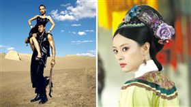 圖翻攝自微博 孫儷 何潤東 合成圖