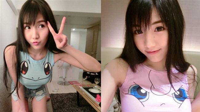 正妹穿寶可夢爆乳裝　網友：好想收服
