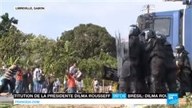 加彭大選後暴動（圖／翻攝自YouTube）