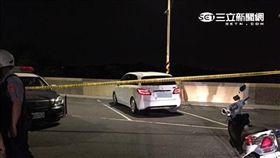 蕭女攜2兒女在烘爐地停車場燒炭自殺身亡（翻攝畫面）