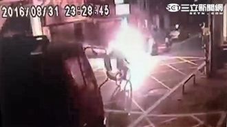 屁孩無極限　派出所前燃放信號彈示威