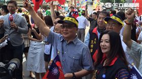 93大遊行陳學聖、胡志強聲援（圖／記者張之謙攝）