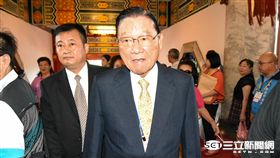 國民黨全代會 大頭 江丙坤 記者林敬旻攝