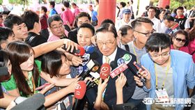 國民黨全代會 大頭 江丙坤 記者林敬旻攝