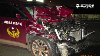 消防分隊長酒駕　撞爛公務車遭法辦