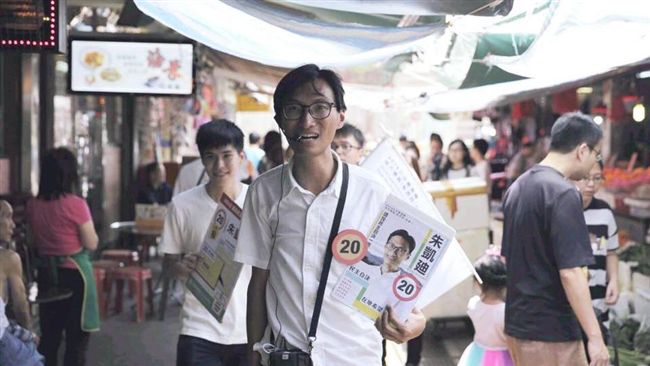 民主自決！社運人士朱凱迪成全港票王