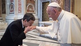 陳建仁,方濟各　圖／總統府提供