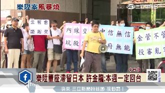 許金龍回台跳票　金管會祭樂陞條款