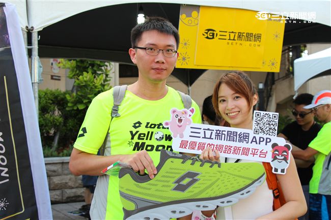 2016 Lotto月光路跑攤位活動（記者林顥宗/攝影）