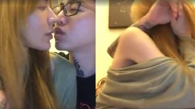 謝和弦,阿扣,Keanna,恩愛,夫妻,接吻,熱吻,直播,謝謝你愛我,白紗-翻攝自謝和弦臉書