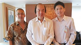 印尼總統佐科威對台特使翁俊民（中）訪台,圖／中央社