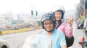 落石砸重機-黃美卿臉書